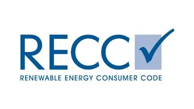 RECC Renewable Energy Consumer Code logo with checkmark