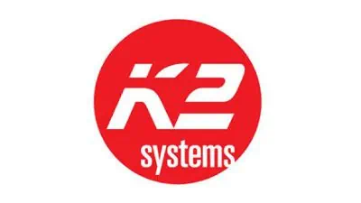 K2 Systems red circular logo with white text